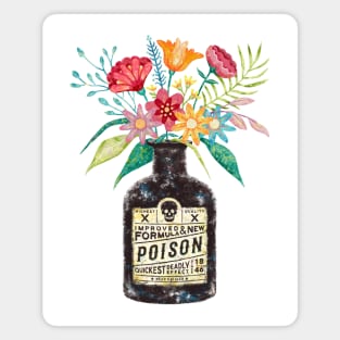 POISON AND FLOWERS Magnet